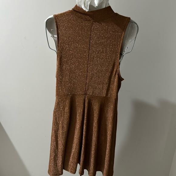 Beautiful gold glitter dress size XXL - Picture 2 of 6